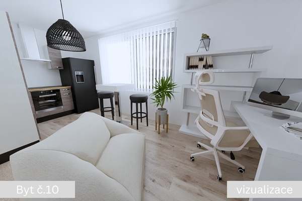 PRODEJ BYTU 1 + kk + lodžie, 34.1 m² , ŽLEBY, ul. Polní